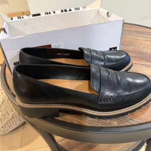 Black Leather Loafers